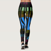 Leggings Zebra moderne Motif d'impression #3 (Dos)