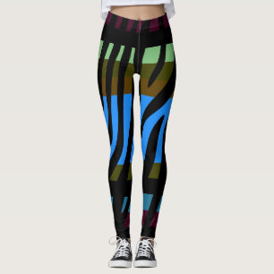 Leggings Zebra moderne Motif d'impression #3