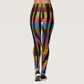 Leggings Zebra moderne Motif d'impression #4 (Dos)