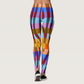 Leggings Zebra moderne Motif d'impression #5 (Dos)