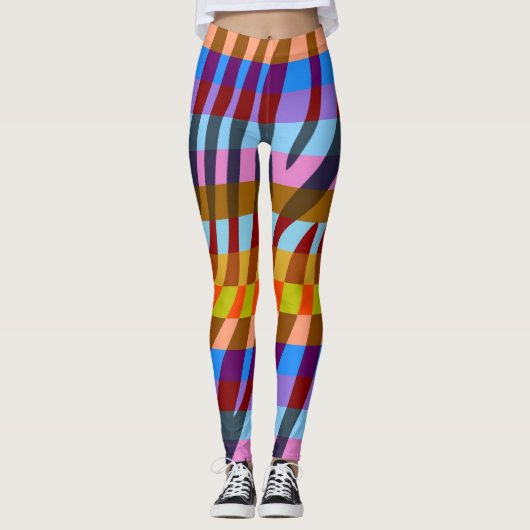 Leggings Zebra moderne Motif d'impression #5 (Devant)