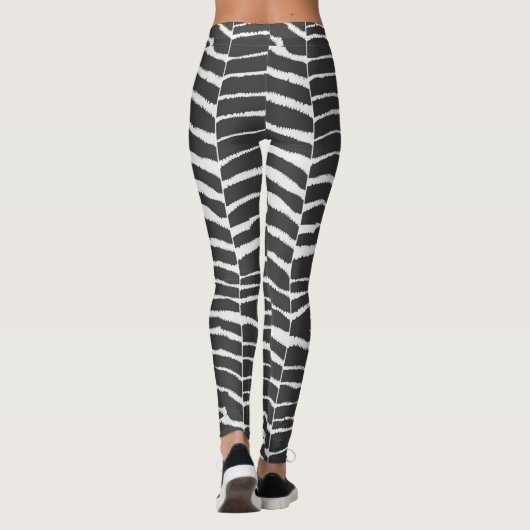 Leggings Zebra Poster de animal (Dos)