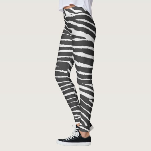 Leggings Zebra Poster de animal (Gauche)
