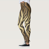 Leggings Zebra Print Animal Skins Or Ombre (Gauche)