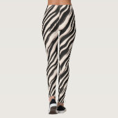 Leggings Zebra raye une texture transparente + vos idées (Dos)