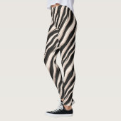 Leggings Zebra raye une texture transparente + vos idées (Gauche)