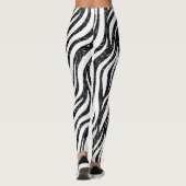 Leggings Zebra Stripes Black Parties scintillant Wild Anima (Dos)
