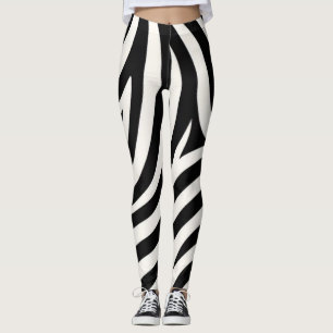 Leggings Zebra Stripes Impression moderne