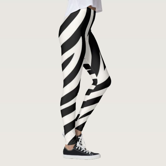 Leggings Zebra Stripes Impression moderne (Droite)