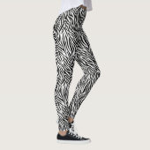 Leggings Zebra Stripes Personnalisable Couleur Yoga Jogging (Droite)