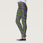 LEGGINGS ZEBRA VERT FORESTIER TIGHTS STRECH LÉGINGS (Gauche)