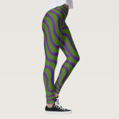LEGGINGS ZEBRA VERT FORESTIER TIGHTS STRECH LÉGINGS (Droite)
