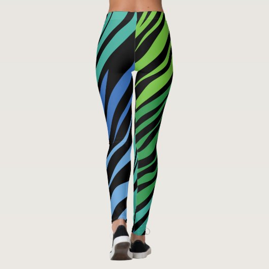 Leggings Zebra Wild Animal Motif (Dos)