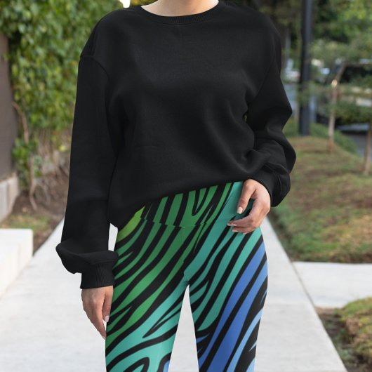 Leggings Zebra Wild Animal Motif