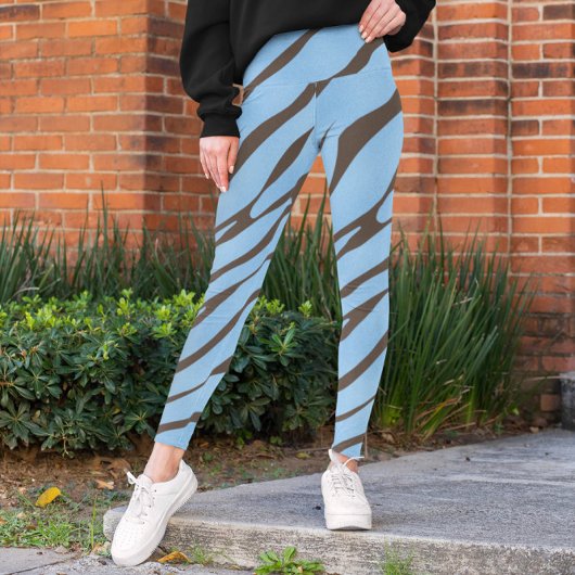 Leggings Zebra Wild Animal Motif
