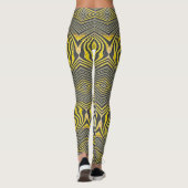 Leggings Zèbre de citron (Dos)