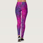 Leggings Zèbre de roses indien (Dos)