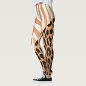 Leggings Zèbre et Empreinte de léopard (Gauche)