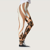 Leggings Zèbre et Empreinte de léopard (Droite)