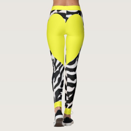 Leggings Zèbre jaune (Dos)