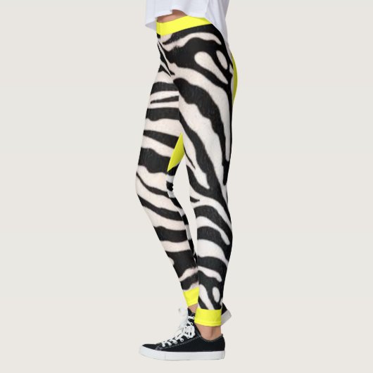Leggings Zèbre jaune (Gauche)