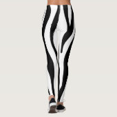 Leggings Zèbre noir et blanc (Dos)