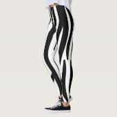 Leggings Zèbre noir et blanc (Gauche)