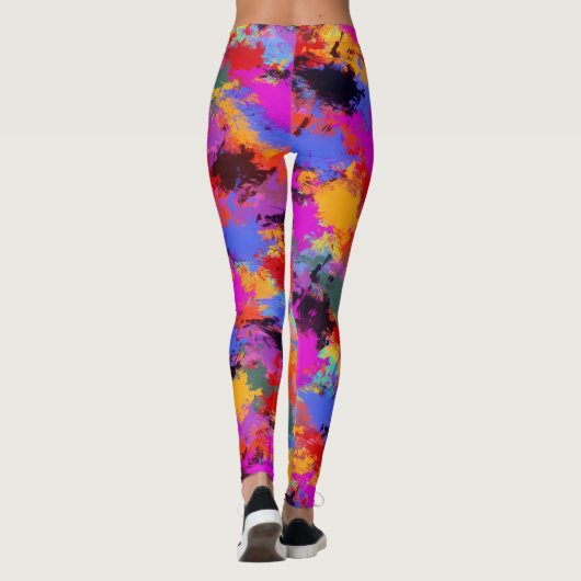Leggings Zèbre peint (Dos)