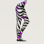 Leggings Zèbre pourpre (Droite)