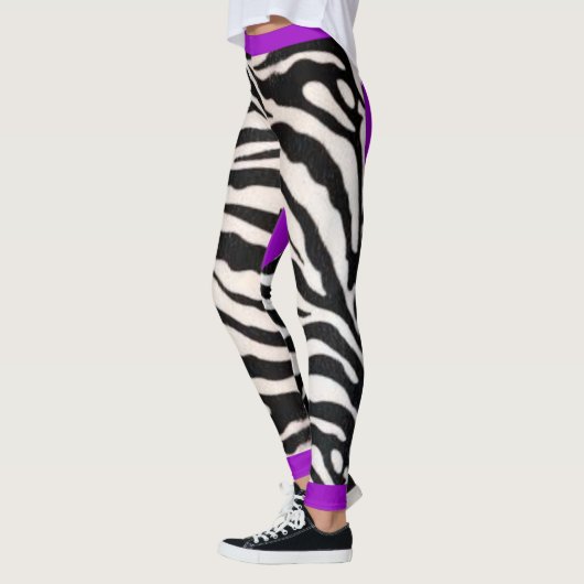 Leggings Zèbre pourpre (Gauche)