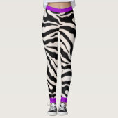 Leggings Zèbre Violet (Devant)