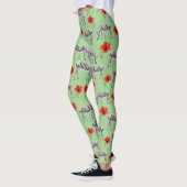 Leggings Zèbres parmi les fleurs d'Hibiscus (Gauche)