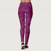Leggings Zibra rose chaud (Dos)
