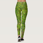 Leggings Zibra vert et noir (Dos)