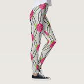 Leggings Zig Zag Motif, fleur (Droite)