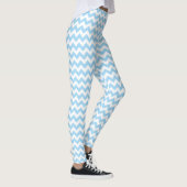 Leggings Zigzag bleu, Chevron bleu, Motif géométrique (Droite)