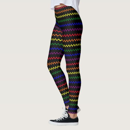 Leggings Zigzag Couleurs de Fierté (Gauche)
