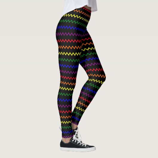 Leggings Zigzag Couleurs de Fierté (Droite)