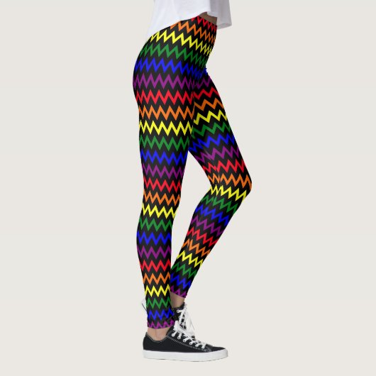 Leggings Zigzag Couleurs de Fierté (Droite)