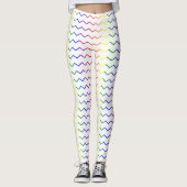 Leggings Zigzag Couleurs de Fierté (Devant)