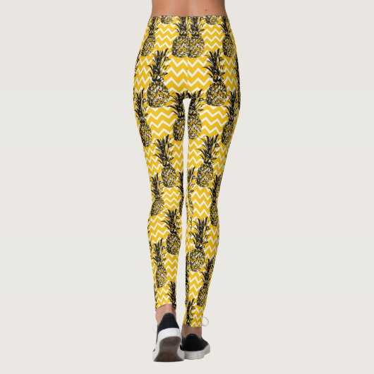 Leggings Zigzags d'ananas (Dos)