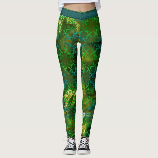 Leggings zócalo en verde (Voorkant)