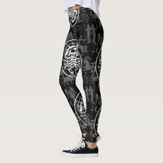 Leggings Zodiac Motif Z02 - Scorpio.w (Gauche)