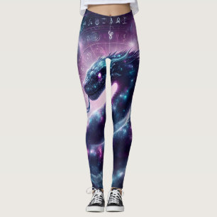 Leggings Zodiaque Galaxie Astrologie Serpent Cosmique