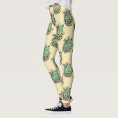 Leggings zombie d'halloween beige (Gauche)
