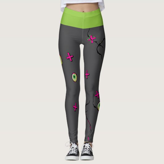 Leggings Zombie fou ! ! Zombie XOXO (Devant)
