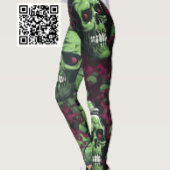 Leggings Zombie vert mort