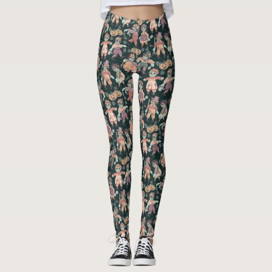 Leggings Zombies Poupées de chiffon Halloween (Devant)