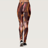 Leggings Zones léopard Motif animal africain (Dos)