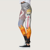 Leggings Zozobra Père Noël Fe, NM Gloom Away ! Brûle-Le ! (Gauche)